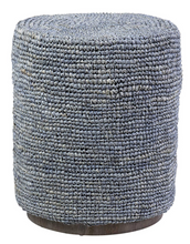 Round Grey Ottoman/Stool