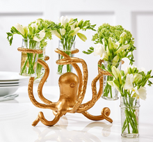 Bronzed Octopus Shot Glass Holder