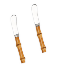 Set of 2 Natural Bamboo Handle Spreaders