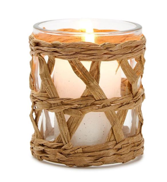 Raffia Lattice Tea Light Holder