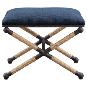 Navy Rope and Iron X-Bench